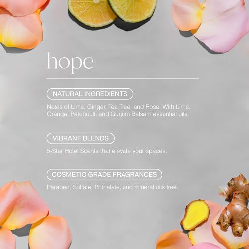 Doctor Aromas Essential Oil Reed Diffuser Set - Fresh Scent for Home and Bathroom