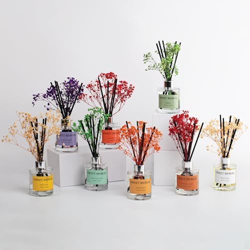 Sweet Memoir Preserved Flower Diffuser Set Moroccan Amber 67oz