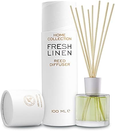 AROMATIKA Fresh Linen Reed Diffuser 34 Fl Oz