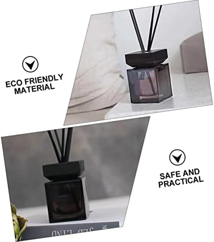 Elegant White Square Glass Diffuser Bottle for Essential Oils