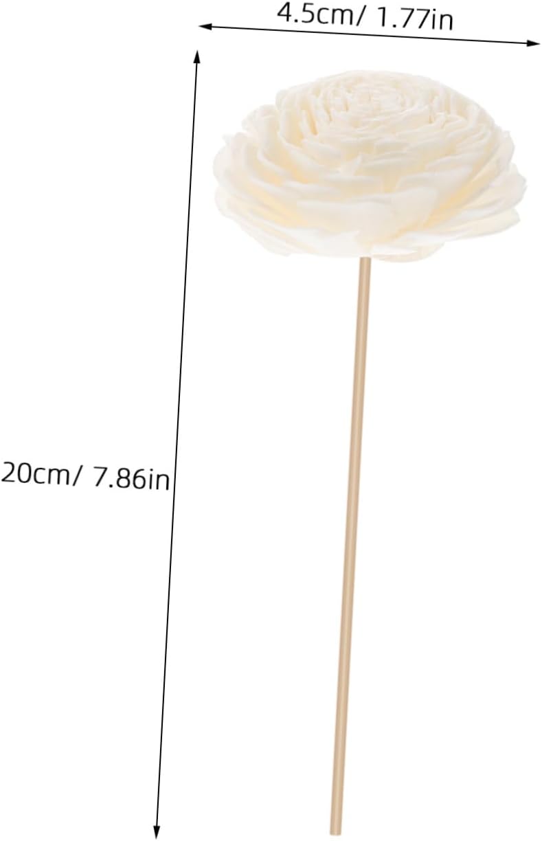 3pcs Handmade Dried Flower Sticks for Home Elegant Rattan Diffuser Reeds