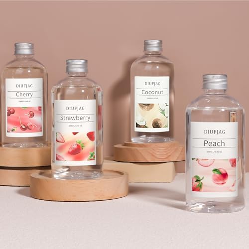 DIUFJAG Peach Reed Diffuser with 10 Fiber Sticks 250ml