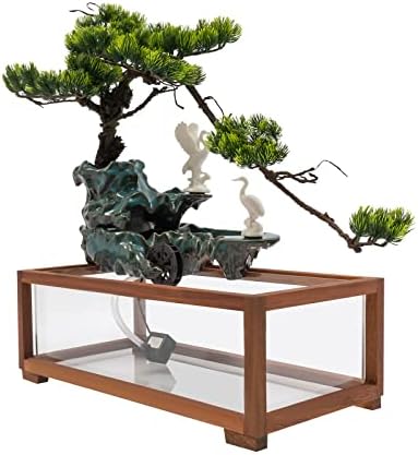 Tabletop Fountain with LED Light and Water Wheel