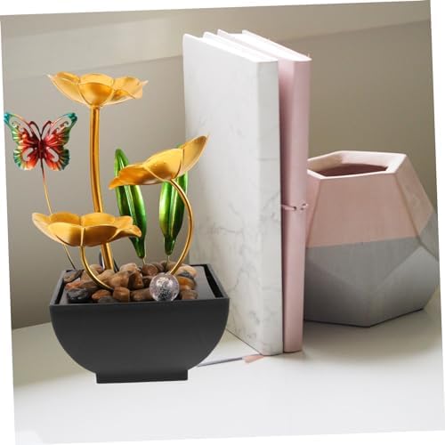 Iron Art 10-Inch Tabletop Water Fountain for Home Office Decor