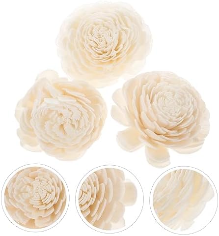 3pcs Handmade Dried Flower Sticks for Home Elegant Rattan Diffuser Reeds