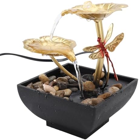 Zerodis USB Tabletop Fountain with Dragonfly Design