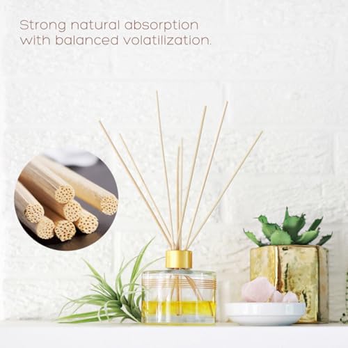 EXCEART Reed Diffuser Sticks 100pcs Natural Rattan Aroma Set