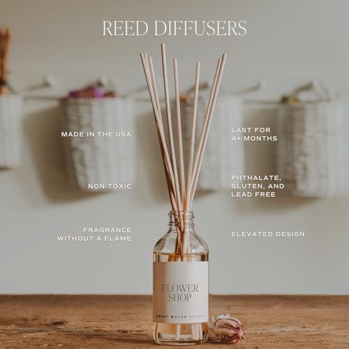 Sweet Water Decor Calming Reed Diffuser Set - 4 Months Lasting Scent