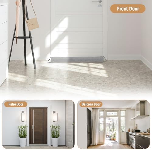 Under Door Draft Stopper Heavy Duty 36 Inches Grey