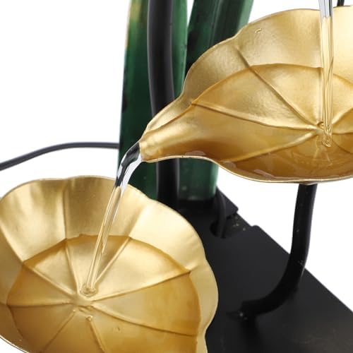 Compact Tabletop Fountain with LED Light and Adjustable Flow