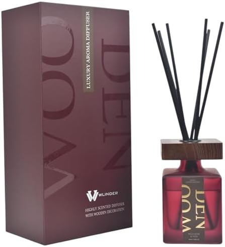 Wlinder Luxury Reed Diffuser Set 67 Oz Wild Rose