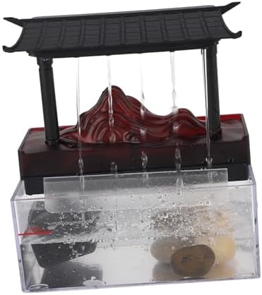 Enlybee Tabletop Water Fountain with LED Light USB Powered