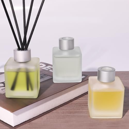 Aeeteek 3-Pack Reed Diffuser Set with 50ml Essential Oils and 15 Sticks