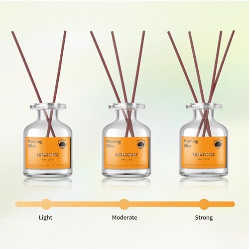 Aurassense Reed Diffuser Set 2 Bottles Day Night Aromatherapy