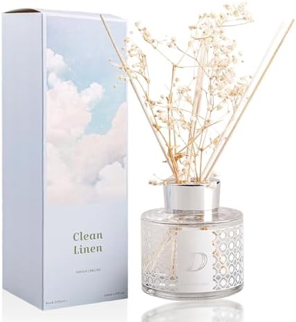 Distant Drums Clean Linen Reed Diffuser Set