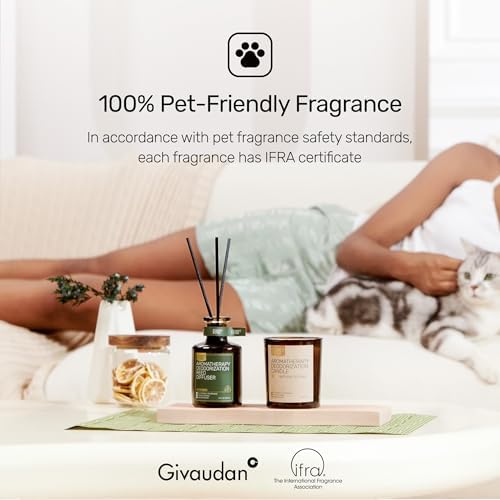 Furrypurr Reed Diffuser for Pet Odor Elimination Berry Rum 6 Oz