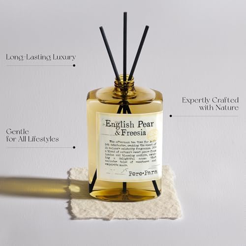 English Pear Freesia Scent Reed Diffuser Set