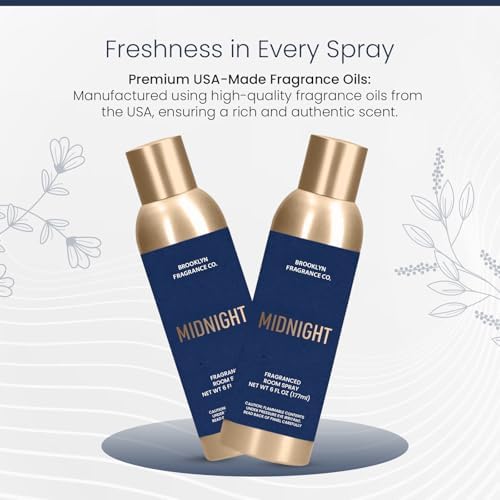 Brooklyn Fragrance Co Midnight Room Spray - 6 Fl Oz Premium Home Air Freshener
