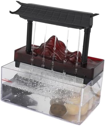 Enlybee Tabletop Water Fountain with LED Light USB Powered