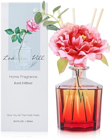 Jasmine Lily Reed Diffuser Set 85 Oz 10 Sticks for Home Rooms