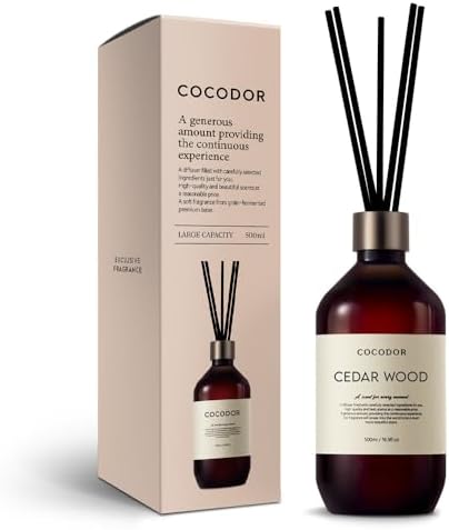 Cocodor Premium Cedar Wood Reed Diffuser Set