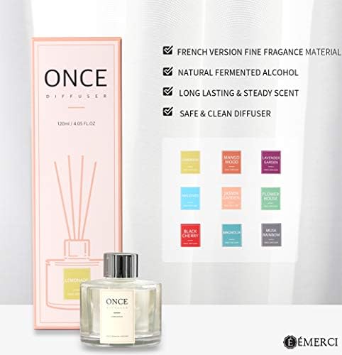 ONCE Natural Reed Diffuser Set Lemonade 405 oz 1