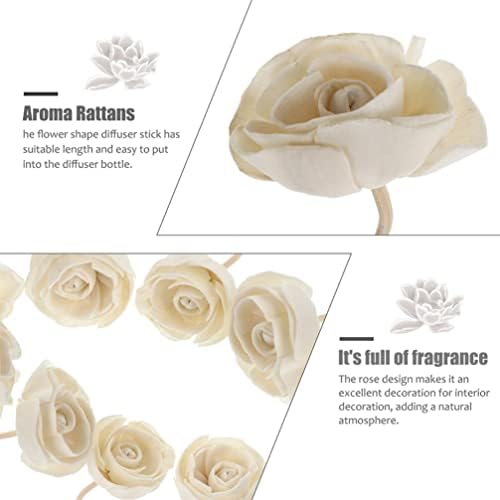 Flower Reed Diffuser Set 9Pcs Aroma Sticks Fireless