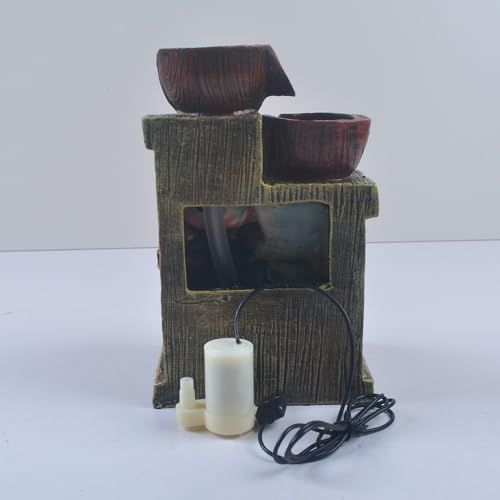 Youugior Rockery Stream Tabletop Fountain with Automatic Pump and Switch