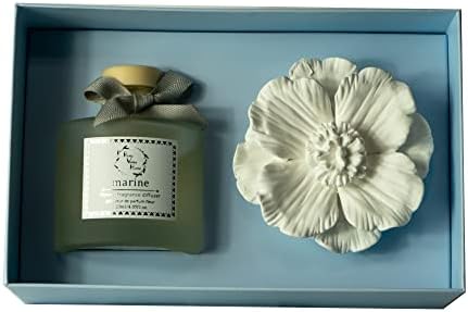 Ceramic Diffuser Flower 120ml Gift Box with Marine Scent