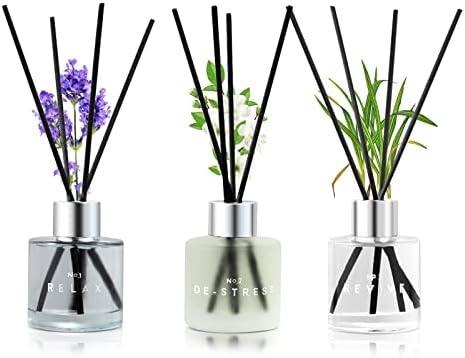 DIUFJAG 150ml Reed Diffuser Set with 100ml Strawberry Scent