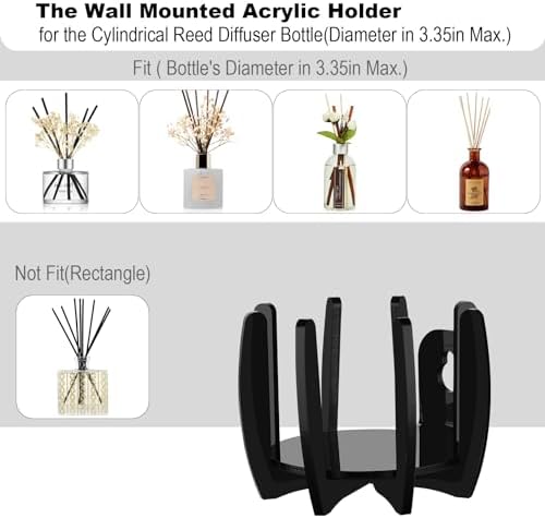 Preserved Flower Diffuser Holder No-Drill Wall Mount for Home Use