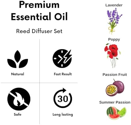 Air Jungles Summer Passion Reed Diffuser Set 34 Fl Oz Pack of 3