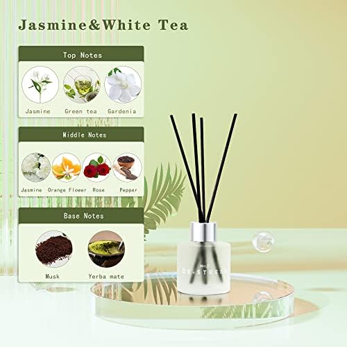 DIUFJAG 150ml Reed Diffuser Set with 100ml Strawberry Scent