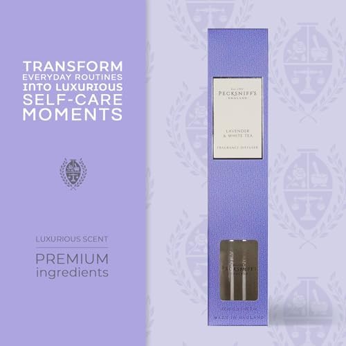 Pecksniffs Classic Reed Diffuser Set Lavender White Tea