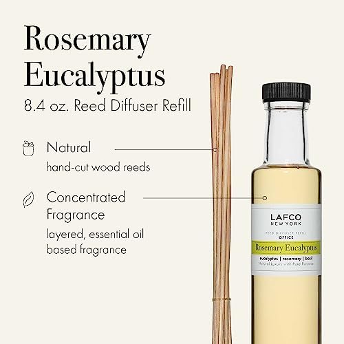 LAFCO New York Reed Diffuser Refill Rosemary Eucalyptus 84 oz