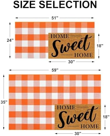 LEEVAN Buffalo Plaid Outdoor Rug 3x5