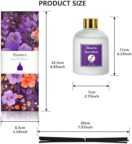 Rose Reed Diffuser Set 67fl oz with 8 Sticks