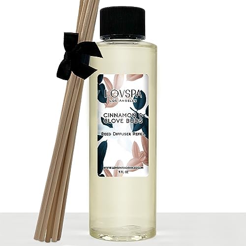 LOVSPA Cinnamon Clove Buds Reed Diffuser Refill Bundle