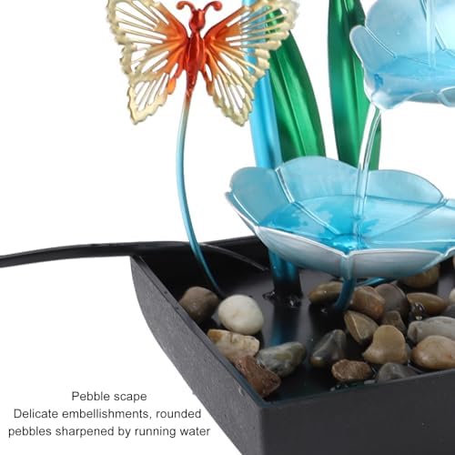 Tabletop Fountain with LED Light and USB Power