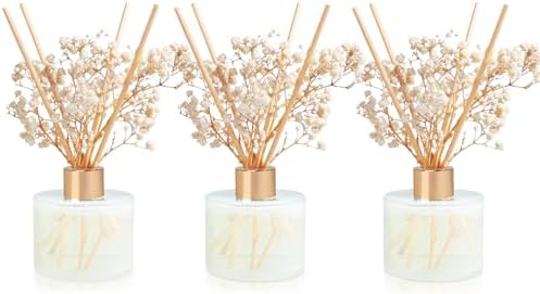 Scent Diffuser Set with 3 Bottles and 24 Sticks