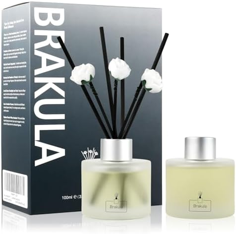 Brakula 2 Pack Reed Diffuser Set Bamboo Scented
