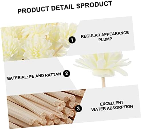 10 Pcs Diffuser Sticks Natural Rattan Set with Accessories