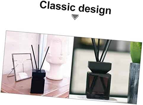 Elegant White Square Glass Diffuser Bottle for Essential Oils