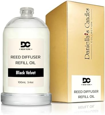 Daniellas Black Velvet Reed Diffuser Refill Oil 34oz