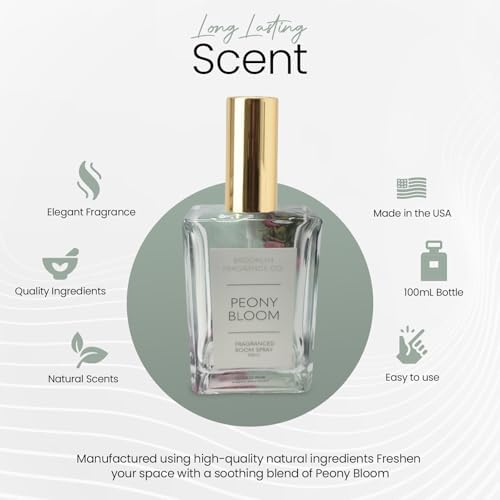 Brooklyn Fragrance Co BFC- Florals Room Spray - Premium Peony Scent - 100ml