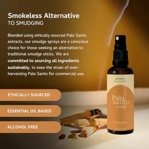 Palo Santo Copal Smudge Spray by Aromafume 100ml