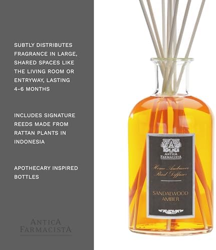 Antica Farmacista Reed Diffuser Sandalwood Amber 169 Fl Oz