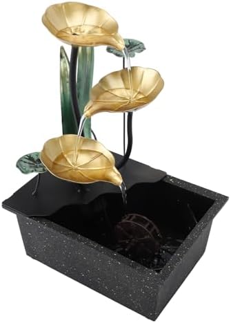 USB Tabletop Fountain with LED Desk Waterfall Decor