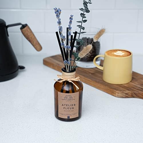 Le Petit Jardin Co Reed Diffuser Set with Real Dried Flowers