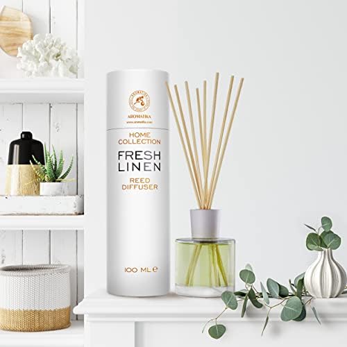 AROMATIKA Fresh Linen Reed Diffuser 34 Fl Oz